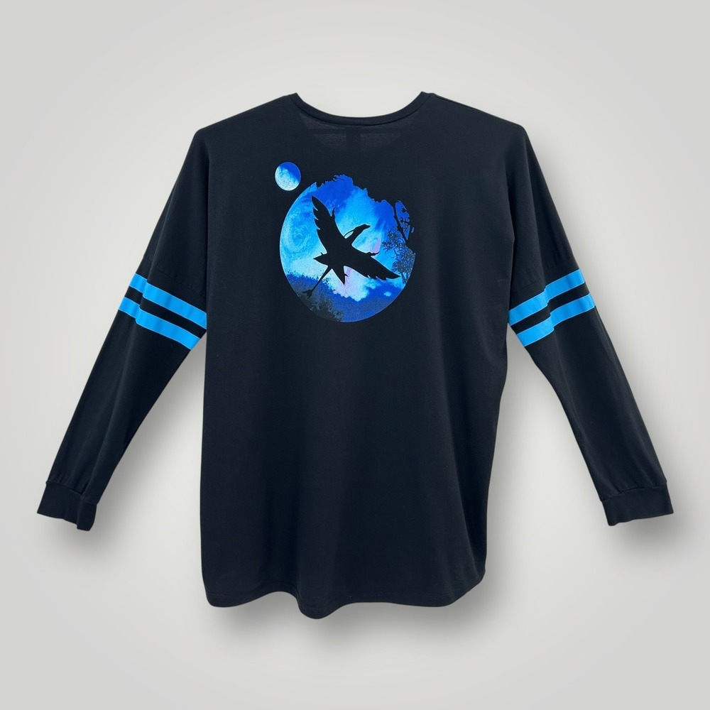 Avatar Pandora Long‎ Sleeve Shirt Mens 3XL Black Blue Graphic Movie Banshee Tee